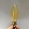 China ETL UL LISTED DIMMABLE LED FILAMENT LED CANDELABRA BULB WITH 3WATT LED CHANDELIER E12 E14 AMBER GLASS wholesale