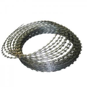China Bto-22 450mm Concertina Barbed Razor Wire Coil Galvanised 100MM-960MM supplier
