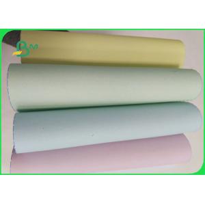 China 55 / 50 / 55 Gsm Offset Printing Copier Paper Rolls , Ncr 5 Colored Paper Jumbo Roll supplier