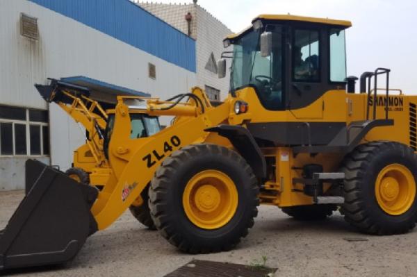 SHANMON 948 wheel loader 4 tons loader for transportation,yellow color