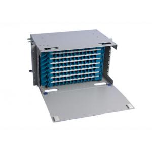 China Rack Mounted 6U ODF Fiber Optic Distribution Box , 96core ODF Unit Box supplier