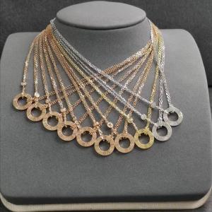 China LOVE 18K Rose Gold Necklace 15'' - 16.1'' Chain Length With 2 Brilliant Cut Diamonds supplier