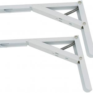 China 12 Spring Loaded Folding Shelf Bracket for Wall Mounting in Industry 1.5-2.0mm Thick supplier
