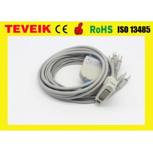 China Teveik Factory Price Fukuda Denshi 10 leadwire DB 15pin ECG/EKG Cable For Cardimax FX-2111 supplier