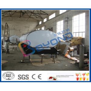 China SUS316L Horizontal Milk Transport Tank With Insulation Layer 1000L-8000L Capacity supplier