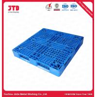 China Heavy Duty HDPE Plastic Pallet Blue Color Warehouse Racking Use on sale