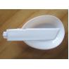 White PP Disposable Plastic Cutlery Plastic Folding Spoons With Sawtooth