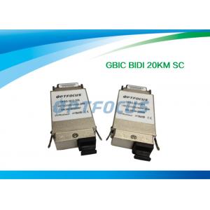 China BI-DI 20KM SC Single Mode Fiber GBIC Transceiver 1310nm TX / 1550nm RX 1.25G supplier