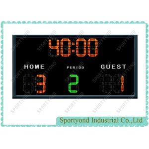 Futsal Electronic Scoreboard For Soccer Scores Sign Display with timer display and time period