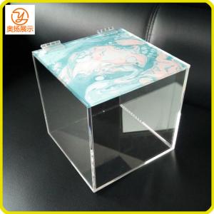 China Hot sale customized square acrylic box with lid acrylic storage box display box supplier