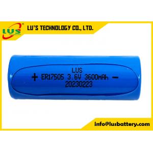 ER17505 Size A 3.6V 3.6Ah Non Rechargeable Battery 17505 ER17505 Li-SOCl2 Cylindrical Battery