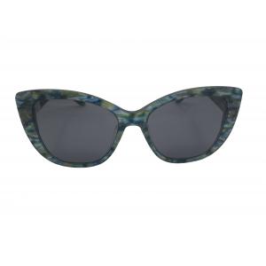 China Cateye acetate sunglasses Men Women special green pattern UV 100% wholesale