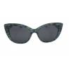 China Cateye acetate sunglasses Men Women special green pattern UV 100% wholesale