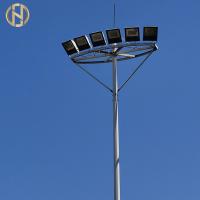 China CE GR65 Conical  12 Meter High Mast Pole IP65 For Floodlight on sale