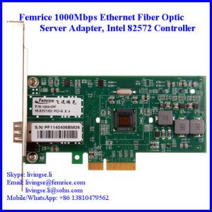 China Femrice 1000Mbps Single Port Gigabit Ethernet PCI Express x4 Server Adapter supplier