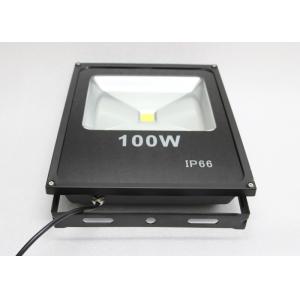China Black 100w High Power Led Flood Lights Outdoor With Meanwell Power Supply supplier