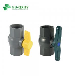 China Plastic Water Butterfly Handle PVC Octagonal Female/Male Ball Valve for Water Supply supplier