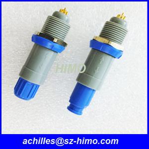 China LEMO plastic medical male female connector 3pin PKG for monitor device supplier