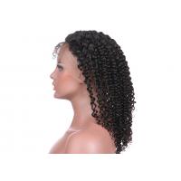 China Natural Color Kinky Curly Human Hair Full Lace Wigs Without Shedding Or Tangling on sale