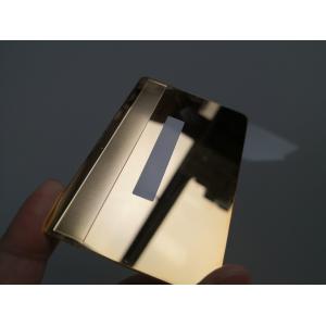 Metal Mirror Business Cards , Stainless Steel Gold Silver Business Member Cards