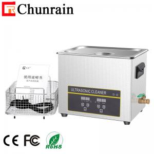 China Pipettes Lab Ultrasonic Cleaner , 240W 80KHZ 10l Ultrasonic Cleaner supplier