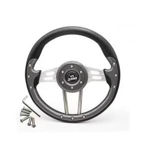 PU Carbon Fiber Steering Wheel FAnti-Slip Or Golf Cart Icon I20 I40L I60L