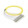 Yello Color Optic Fiber Patch Cable Patch Cords SC 12 Cores Bundle Pigtail