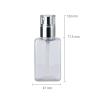 China 135ml 透明な長方形 シャンプーローションボトル用 銀のポンプで滑らか wholesale