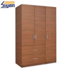 China Bedroom Furniture 3 Wood Closet Doors 2 Dawers Environmental Friendly supplier