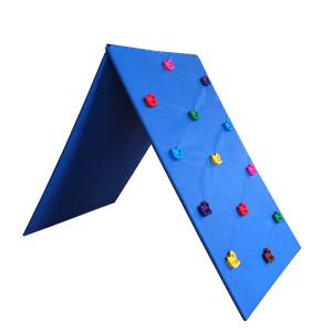 Kids Rock Climbing Wall Comfortable Sponge Height Adjustable With PVC Mat