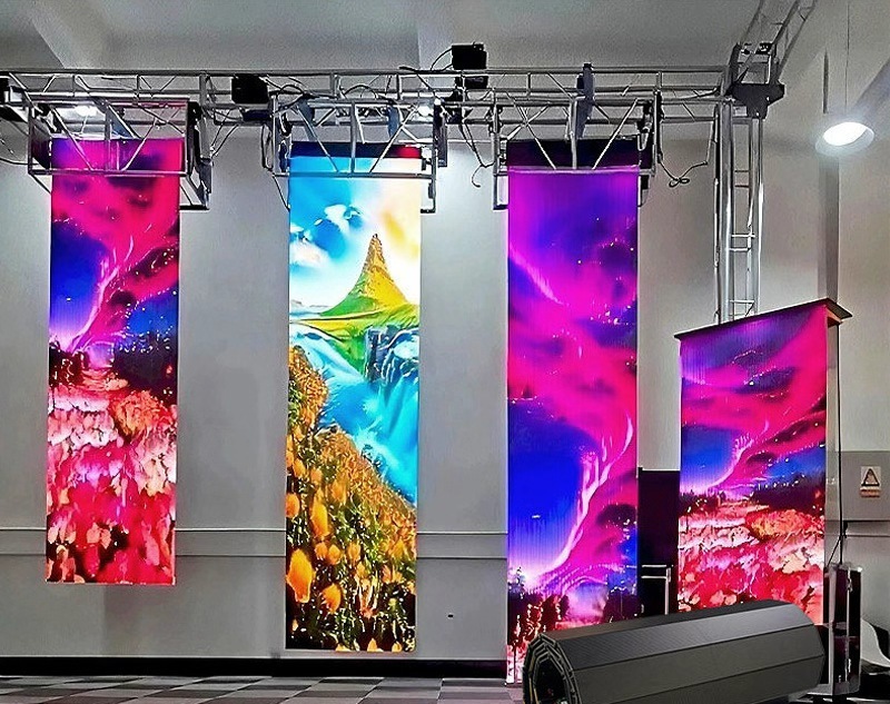 Flexible Roll-Up Display Solutions  Led Floor, Video Wall Of Theater, Classroom,Exibitions