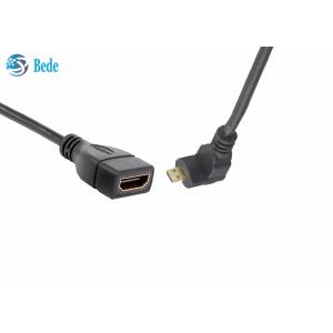 Angled Micro HDMI Male to HDMI Female Cable Adapter Connector 4 Directions Up-Down-Left-Right+1pcs Straight