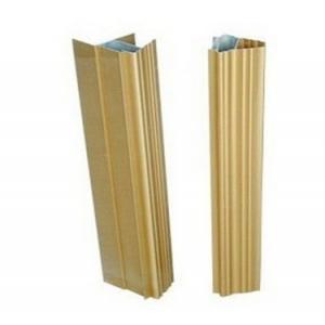 10 um Anodized 6063-t5 Extruded Aluminum Profiles For Sliding Doors Light / Dark Titanium