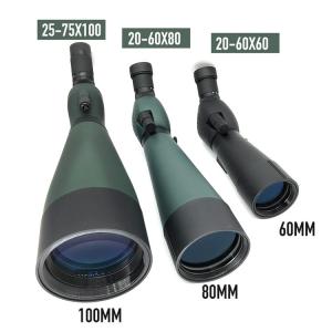 China Giant Angled 25-75x 100mm Long Distance Spotting Scope For Astronomy supplier