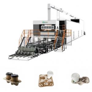 China Paper Coffee Cup Maker Fully Automatic Cup Tray Forming Machine supplier