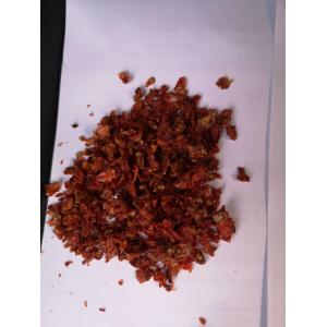 Food Grade Dehydrated Tomato Flakes Granule 9 * 9mm Dry Cool Place Storage