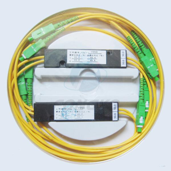 良質の2:2 SC/APC繊維の光学ディバイダー1310nmか1490nmまたは1550nm FTTH 2*2マイクロFBTの比率のカプラー