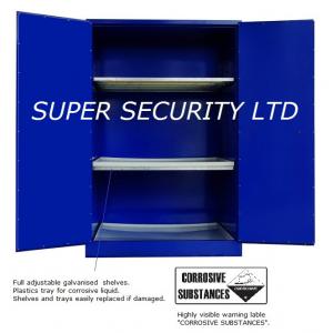 2 Door Lockable Corrosive Safety Storage Cabinets With 3 Plastics Trays / Zinc Lever Lock