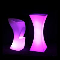 China Square LED Light Cocktail Table Illuminated Waterproof For Wedding on sale
