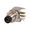 China Rigoal M8 Waterproof Connector 90 Degree 4 Pin Panel Mount Connector wholesale