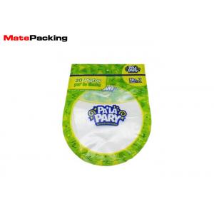 Custom Shape Fresh Vegetable Plastic Packaging Bags With Zip Lock / Hang Hole