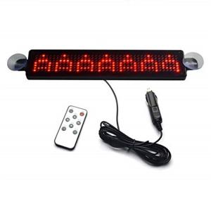 China Remote Control Car Window Acrylic Running Programmable Led Sign supplier