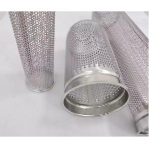 China 10 Micron 304 Stainless Steel Filter Tube Perforated Metal Cylinder supplier