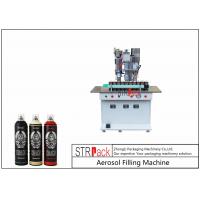 China Semi Automatic Aerosol Spray Paint Filling Machine For Air Freshener / Refrigerant on sale