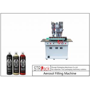 China Semi Automatic Aerosol Spray Paint Filling Machine For Air Freshener / Refrigerant supplier