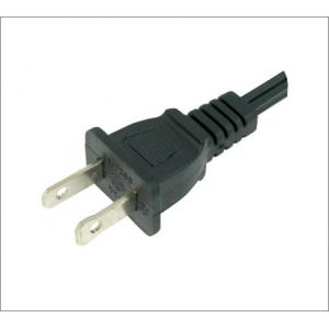 American UL power cord/ Polarized plug/ two cores/2 prong cable NEMA1-15P