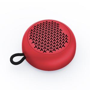 China material plástico do ABS da Porma de 5W Mini alto-falante Bluetooth portátil Redondo com gancho supplier