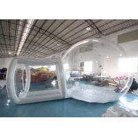 China Clear PVC 4m Single Tunnel Inflatable Bubble Tent With Blower on sale