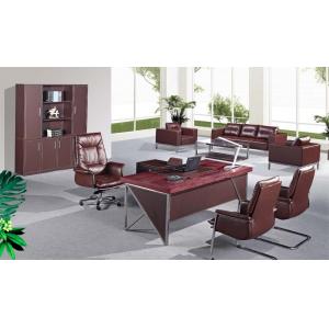 modern leather office executive table furniture/office leather executive desk furniture
