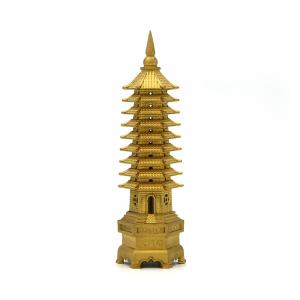 Small Scale Tower ABS SLA 3D Printing Service With Gold Painting